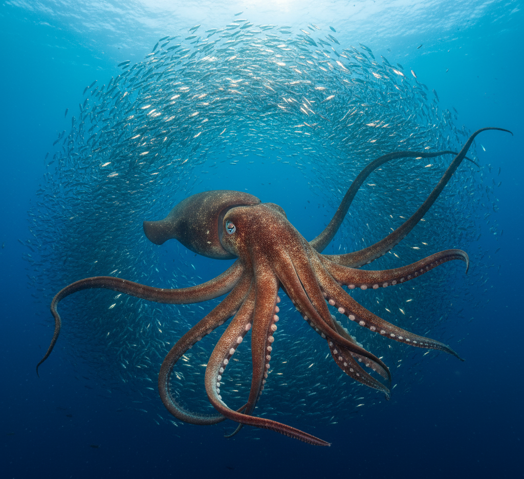 Dev Mürekkep Balığı (Architeuthis Dux)